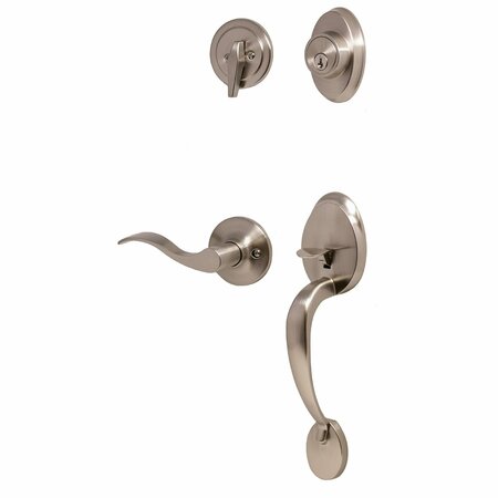 WESLOCK Hillcrest SGL CYL Handleset RH New Haven Trim Satin Nickel R2810-NXNFR2D